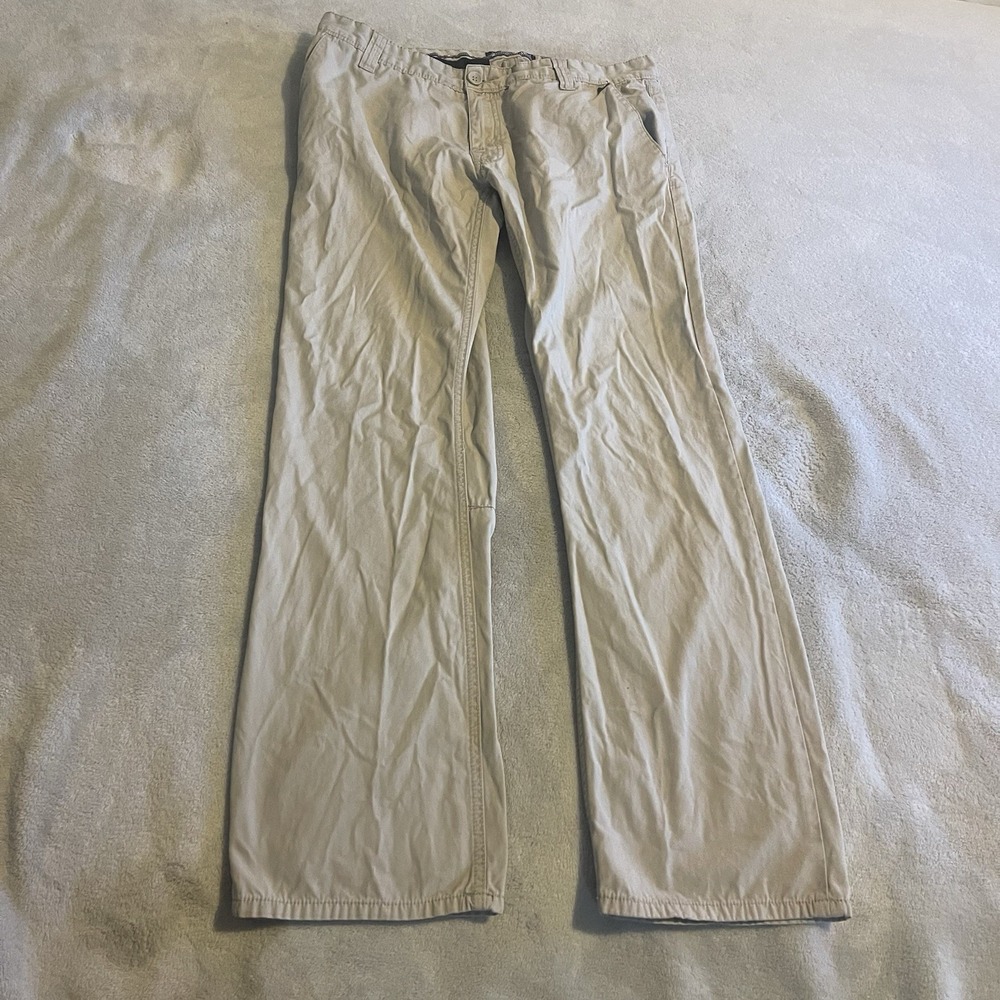 Vintage Zoo York Jeans Men 36 Beige Skate Wide-Leg Streetwear Y2K (Actual 36x32)